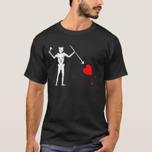 Piratenflagge der Piratenflagge Schwarzbart T-Shirt