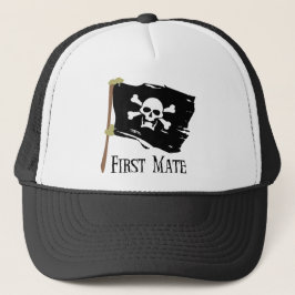 Piratenflagge-erster Kamerad Truckerkappe