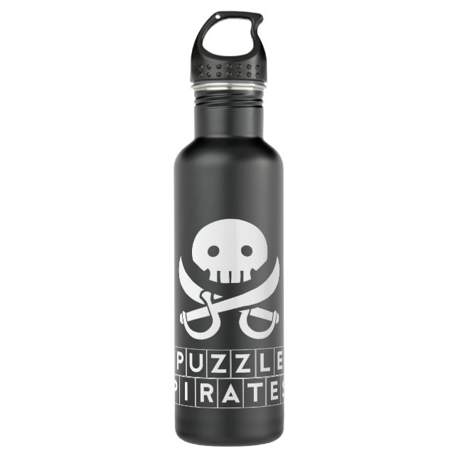 Piratenflagge-Flasche Trinkflasche (Vorderseite)