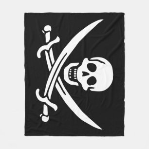 Piratenflagge Fleecedecke