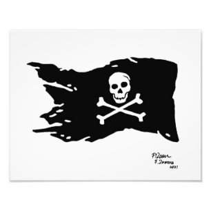 Piratenflagge. Fotodruck