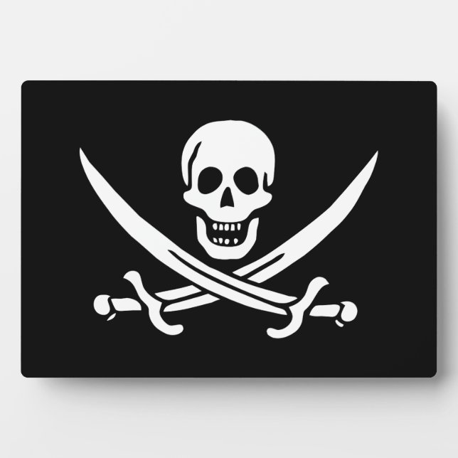 Piratenflagge Fotoplatte (Vorderseite)