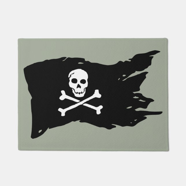 Piratenflagge Fußmatte (Vorderseite)
