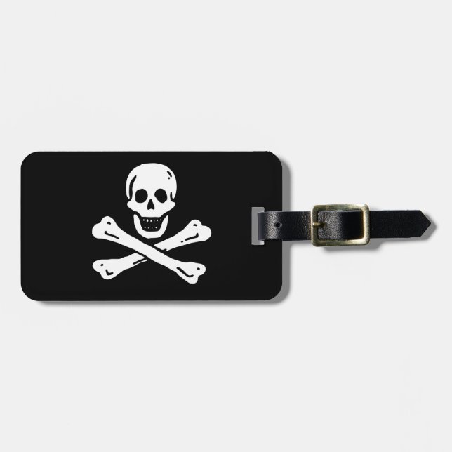Piratenflagge Gepäckanhänger (Vorderseite horizontal)