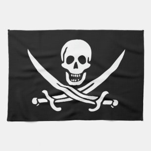 Piratenflagge Geschirrtuch
