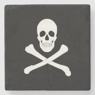 Piratenflagge (Jolly Roger) Steinuntersetzer