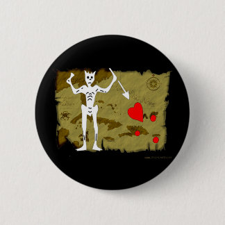 Piratenflagge-Karte #1 Button