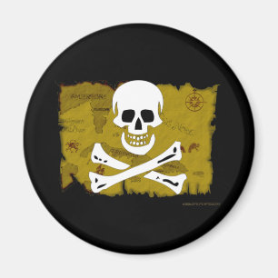 Piratenflagge-Karte #3 Magnet