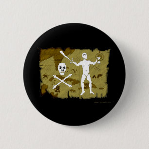 Piratenflagge-Karte # 5 Button