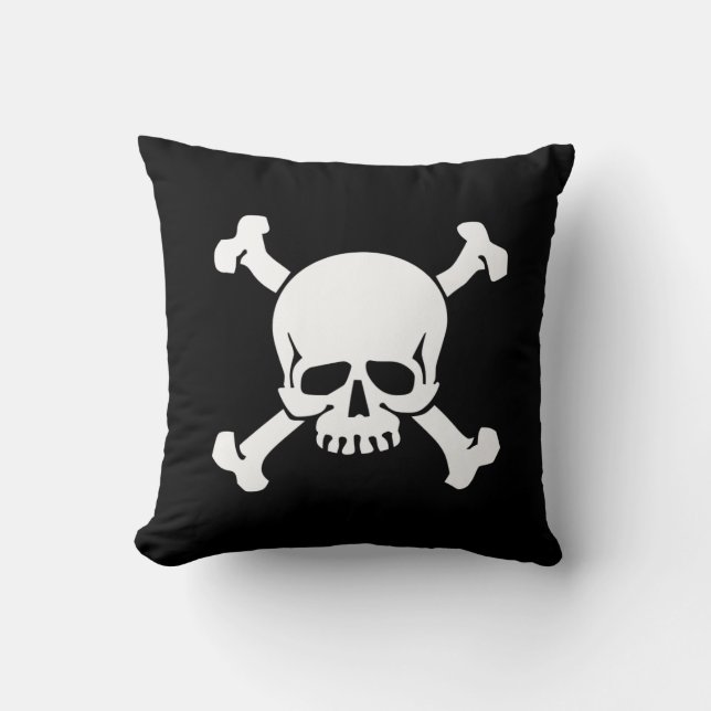 Piratenflagge Kissen (Vorderseite)