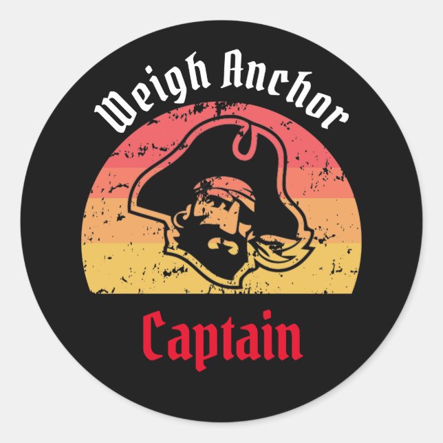 Piratenflagge Klassischer Rundaufkleber Runder Aufkleber (Vorderseite)