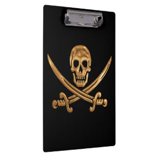 Piratenflagge Klemmbrett