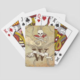 Piratenflagge Monogram Classic Playing Cards Spielkarten