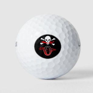 Piratenflagge O Monogram Golfbälle