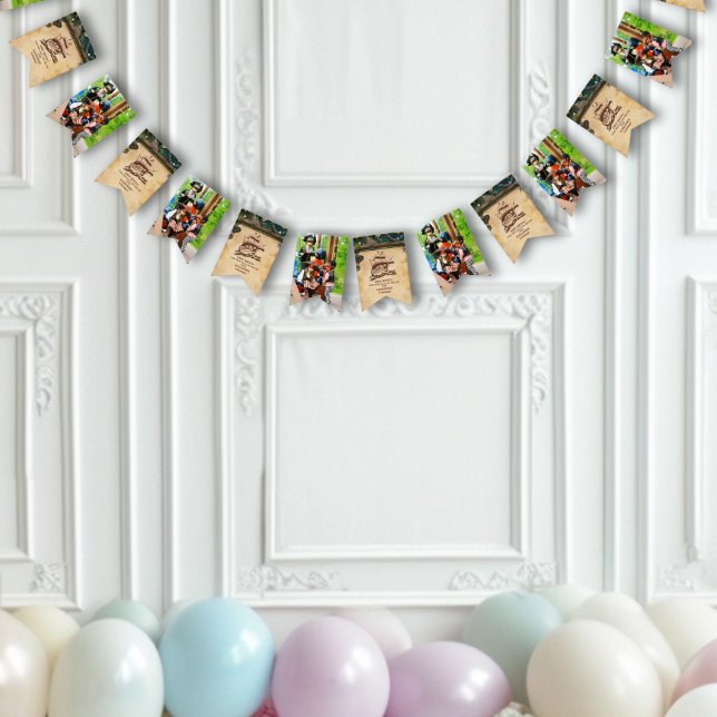 Piratenflagge Pirate Birthday Party Wimpelkette (Von Creator hochgeladen)