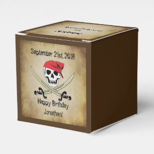 Piratenflagge Pirate Gastgeschenk Box Geschenkschachtel