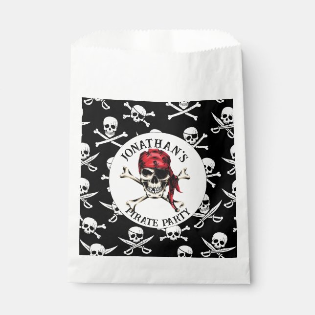 PIRATENFLAGGE PIRATE GESCHENKTÜTCHEN (Vorderseite)