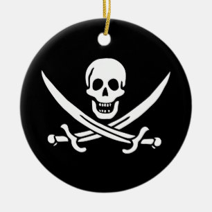 Piratenflagge Pirate Keramik Ornament