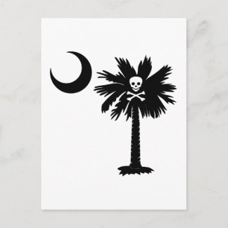 Piratenflagge Pirate Palmetto Postkarte