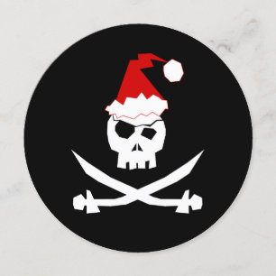 + Piratenflagge  Pirate Santa + [Feiertag] Einladung