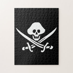 Piratenflagge Pirate Skull Bones Red Bandanna Puzzle