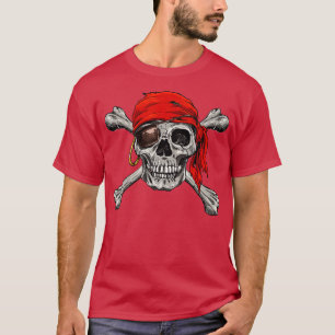 Piratenflagge Pirate Skull Crossbones Halloween T-Shirt