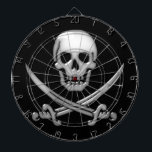 Piratenflagge Pirate Skull Dartscheibe<br><div class="desc">* Seid ihr bereit nach 'Talk Like a Pirate' Day, ihr scallywag! *** #JollyRoger Pirate Dart Board von #Gravityx9 in #Zazzle * Dieses joleste Piratenflagge ist bereit, Ihre Darts zu empfangen! Größe der Reglementierung Abmessungen: 18"Durchmesser, 1"h Beinhaltet 6 Messingdarts ~~ Custom Dart Board * Piratentag Dart Board * Bar *...</div>