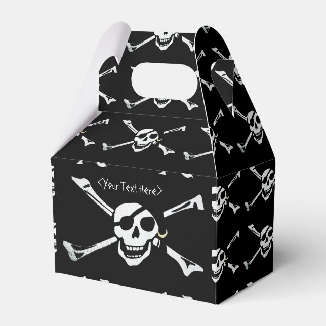 Piratenflagge Pirate Skull Muster Gefälligkeitsbox Geschenkschachtel (Vorderseite)