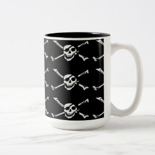 Piratenflagge Pirate Skull Muster Tasse