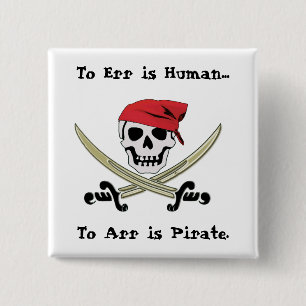 Piratenflagge-Piraten-Gesprächs-Button-Knopf Button