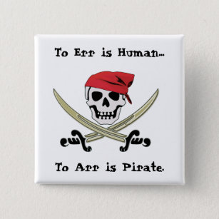 Piratenflagge-Piraten-Gesprächs-Button-Knopf Button