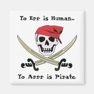 Piratenflagge-Piraten-Gesprächs-Magnet Magnet