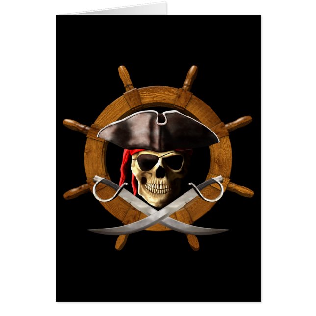 Piratenflagge-Piraten-Rad (Vorne)