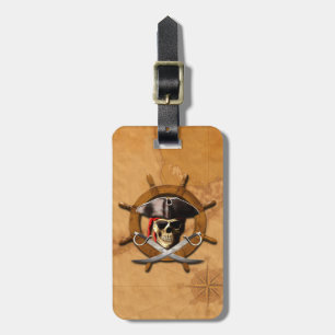 Piratenflagge-Piraten-Rad Gepäckanhänger