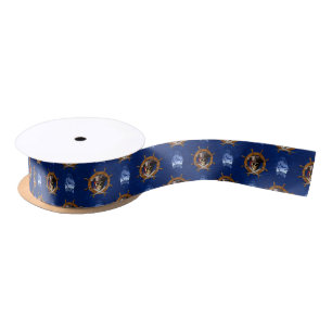 Piratenflagge-Piraten-Rad Satinband