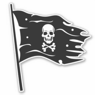 Piratenflagge - Piratenflagge Aufkleber