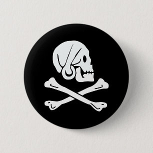 Piratenflagge - Piratenflagge Button