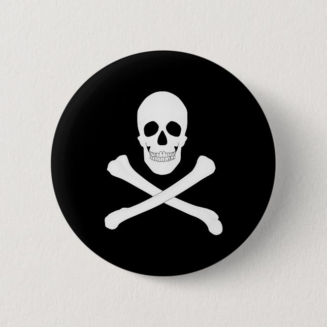 Piratenflagge (Piratenflagge) Button (Vorderseite)