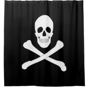 Piratenflagge (Piratenflagge) Duschvorhang