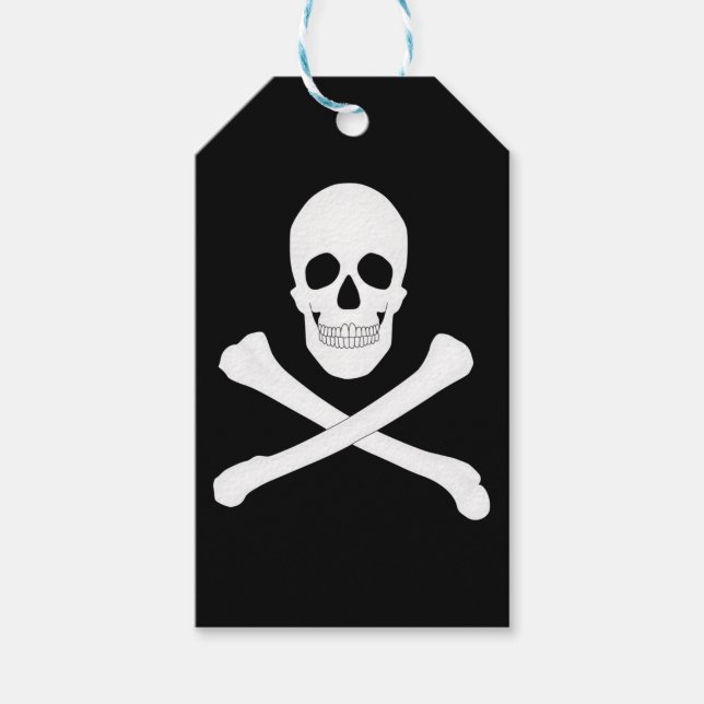 Piratenflagge (Piratenflagge) Geschenkanhänger (Vorderseite)