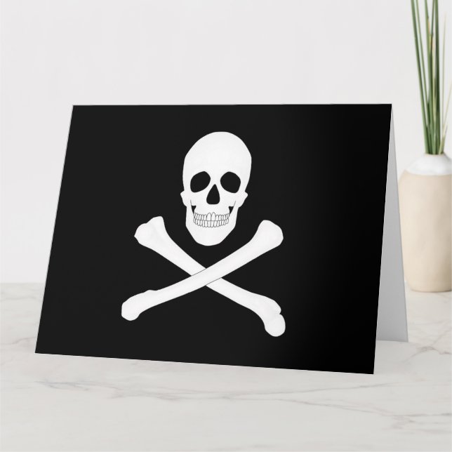 Piratenflagge (Piratenflagge) Karte (Vorderseite)