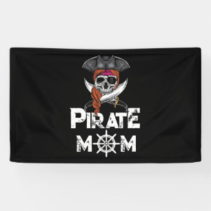 Piratenflagge Piratenflagge Mama Skull & Crossbone Banner