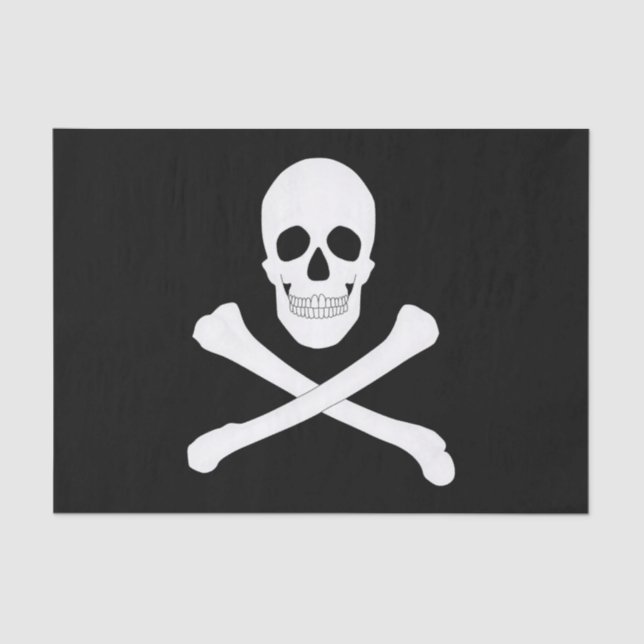 Piratenflagge (Piratenflagge) Seidenpapier (Vorderseite)