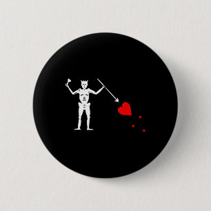 Piratenflagge Piratenflagge Skelett Hallow Button