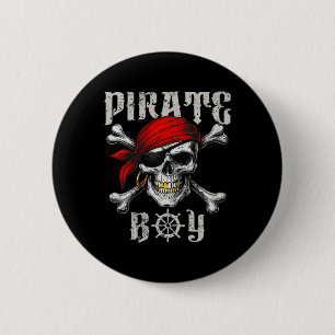 Piratenflagge-Piratenflagge und Schädelkreuze H Button