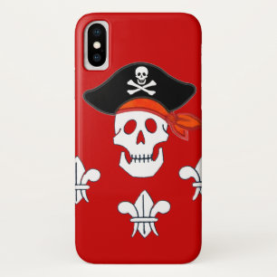PIRATENFLAGGE, PIRATHAT UND DREI LILIEN Case-Mate iPhone HÜLLE