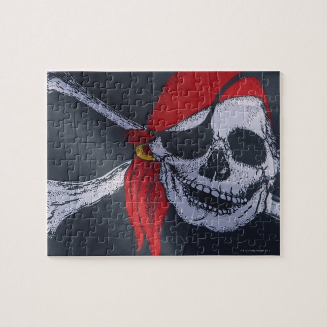 Piratenflagge Puzzle (Horizontal)