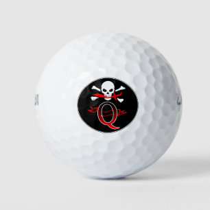 Piratenflagge Q Monogram Golfbälle