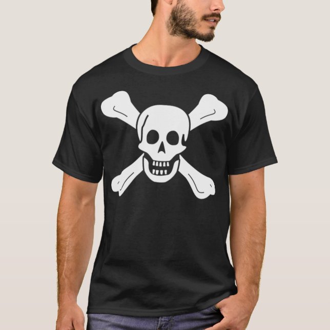 Piratenflagge Richard Worley Pirate Flag T-Shirt (Vorderseite)