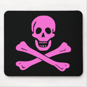Piratenflagge-Rosa Mousepad